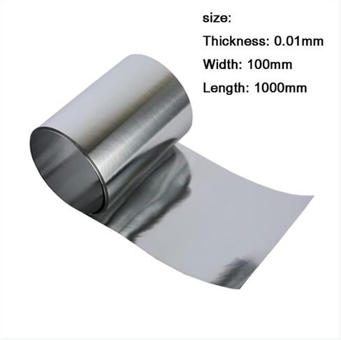 Zinc Foil High Purity Pure Zinc Zn Sheet Plate Metal Foil 0.01mmX100mmx1000mm a roll in Saudi Arabia