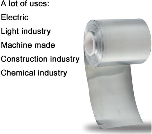 Zinc Foil High Purity Pure Zinc Zn Sheet Plate Metal Foil 0.01mmX100mmx1000mm a roll in Saudi Arabia