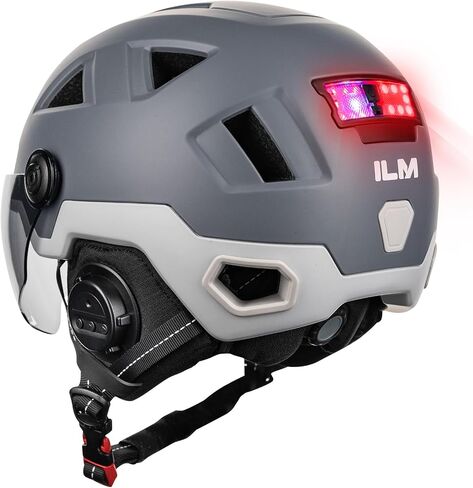 خوذة الدراجة الذكية للبالغين مع إشارة G-SENSOR التلقائية وفرامل تحذير LED LED Control Cyncling خوذة E3-12LS in Kuwait