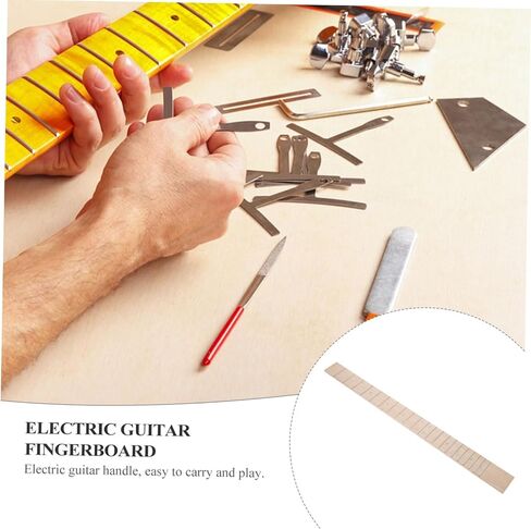 TOYANDONA Electric Guitar Fingerboard Replacement Frets Canadian Maple Neck with Dots for Various Music Styles and Genres Convenient and Portable Fret Design for Easy Exploration in Saudi Arabia