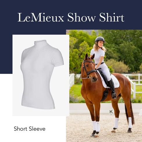 LeMieux Women’s Olivia Short Sleeve Show Shirt - Horse Riding - Competition Top - Athletic Shirts & Horseback Riding Apparel in Saudi Arabia
