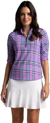 Ibkul athleisure ارتداء أشعة الشمس upf 50+ Icefil تبريد جوديث طباعة كوع الكوع أعلى - 41934 in Saudi Arabia