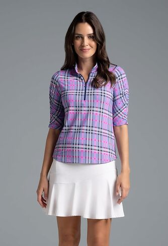 Ibkul athleisure ارتداء أشعة الشمس upf 50+ Icefil تبريد جوديث طباعة كوع الكوع أعلى - 41934 in Saudi Arabia