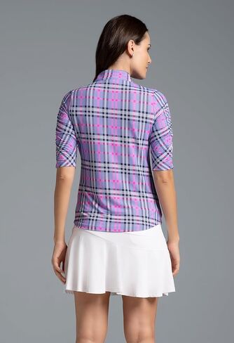 Ibkul athleisure ارتداء أشعة الشمس upf 50+ Icefil تبريد جوديث طباعة كوع الكوع أعلى - 41934 in Saudi Arabia