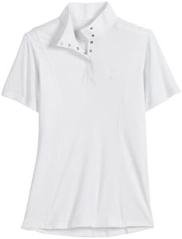 Dover Saddlery Riding Sport Ladies' Equestrian Essential Short Sleeve Show Shirt in Saudi Arabia