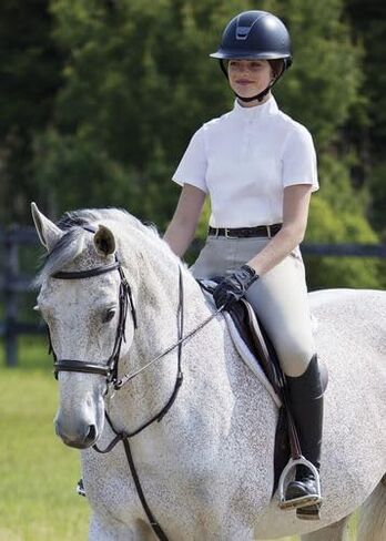 Dover Saddlery Riding Sport Ladies' Equestrian Essential Short Sleeve Show Shirt in Saudi Arabia