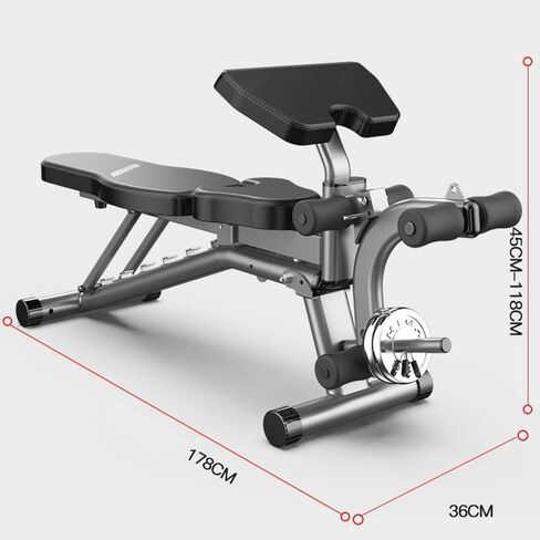 Weight Bench Weight Bench, Dumbbell Bench Home Multi-Function Sit-ups Fitness Equipment Folding Supine Board Bench Press Bench Fitness Chair Workout Bench in Saudi Arabia