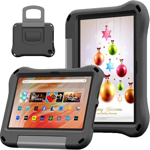 Kids Case for 10inch Tablet,(Compatible 13th/11th Generation,2023/2021 Release),Shockproof Kid-Proof Cover with Protector Handle Stand Incompatible iPad Samsung TCL 10 inch tablet. (Light Pink) in Kuwait
