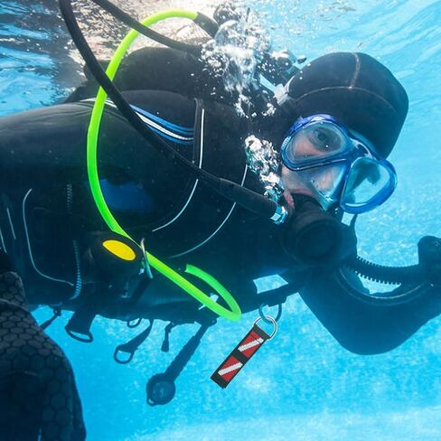 Diving Wristbands, Snorkeling Wrist Strap, Adjustable Wrist Lanyard with Stainless Steel D-Ring for Underwater Accessories in Saudi Arabia