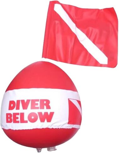 غوص تعويم قابلة للنفخ ، مع علم الغوص ، عوامات العلامات ، غواص PVC أسفل كرة العوامة الكرة لسباحة معدات الغوص in Kuwait