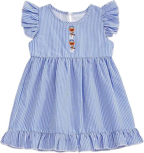 4th of July Toddler Girl Outfit Little Girls Smocked Dress Summer Kids Fourth of July Dresses Patriotic Outfits in Saudi Arabia