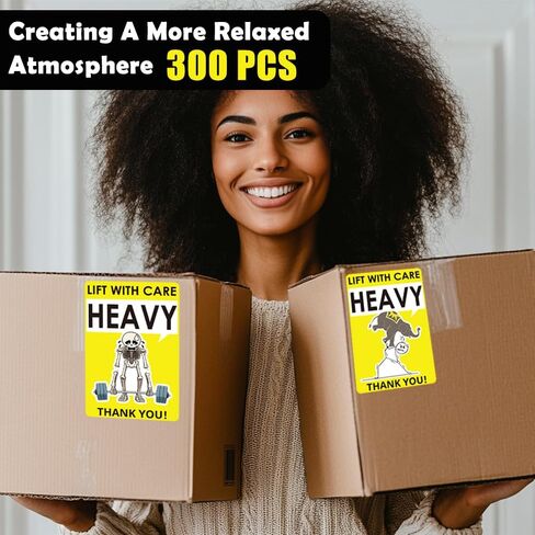 1step2dream Funny Caution Heavy Sticker| 2×3 Inch Skull and Elephant Design | Humorous and Witty Labels for Heavy Special Handling Shipping and Packing in Saudi Arabia