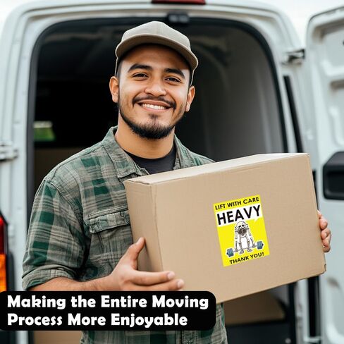 1step2dream Funny Caution Heavy Sticker| 2×3 Inch Skull and Elephant Design | Humorous and Witty Labels for Heavy Special Handling Shipping and Packing in Saudi Arabia