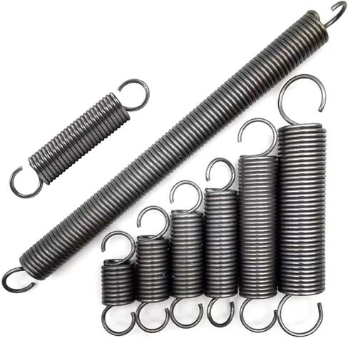 Springs,dualhooksprings, 4 Pcs Tension Spring, Spring Steel Dual Hook Tension Springs, WD 1mm OD 5-10mm, Length 20-300mm(1 x 6 x 150 mm) in Saudi Arabia