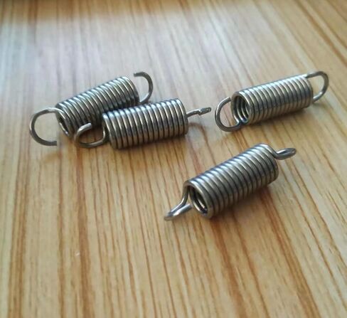 Springs,dualhooksprings, 4 Pcs Tension Spring, Spring Steel Dual Hook Tension Springs, WD 1mm OD 5-10mm, Length 20-300mm(1 x 6 x 150 mm) in Saudi Arabia