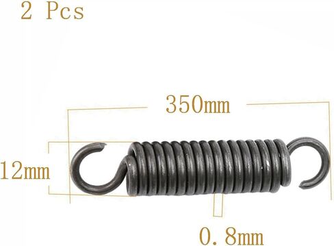 Extension Spring,Tension Springs, Spring Steel, Wire Diameter 0.8 mm, OD 12 mm, Free Length 200-1000 mm, 3 Pcs(0.8 x 12 x 1000 mm) in Saudi Arabia
