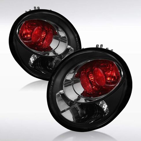 AutoZensation متوافق مع الخنفساء VW 1998-2005 ، مجموعة الزوج الأيسر + اليمين ، Euro Chrome Housing Lins Lens Lights in Kuwait
