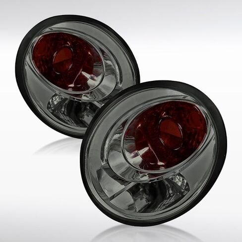 AutoZensation متوافق مع الخنفساء VW 1998-2005 ، مجموعة الزوج الأيسر + اليمين ، Euro Chrome Housing Lins Lens Lights in Kuwait
