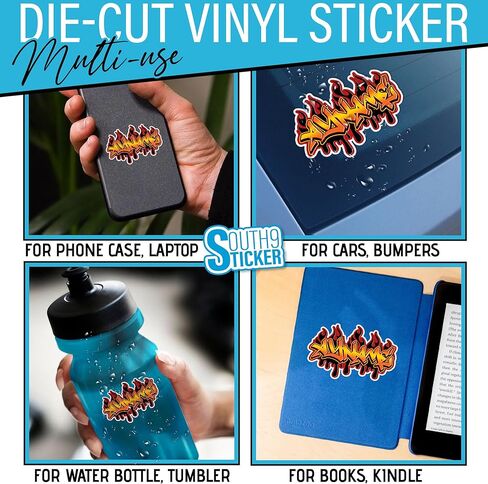 Custom Graffiti Name Sticker Personalized Custom Font Graffiti Name Decal Die-Cut Vinyl Stickers for Hard Hat Water Bottle Laptop Kindle Cars Aesthetic Decoration Stuff Gifts for Him Her Kids in Saudi Arabia