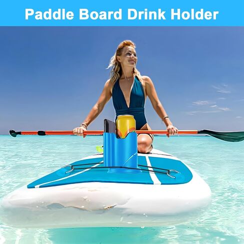حامل كأس Paddleboard ، حامل كأس كاياك 2-في 1 حامل للشراب والهاتف لملحقات لوحات التجديف ، الزوارق وملحقات قوارب الكاياك in Kuwait