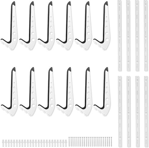 Snowboard Wall Mount, Adjustable 5/6 Board Surfboard Rack, Surfboard Wall Hangers for Surfboard, Wakeboard, and Snowboard Storage at Home or Garage in Saudi Arabia