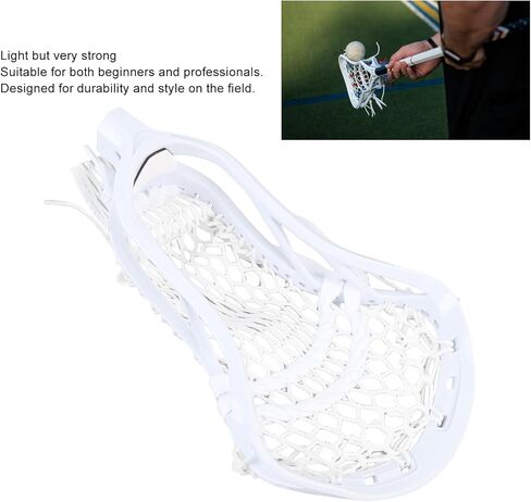 2F FaceoffLacrosse Head Strung with Type 4f Mesh, Lacrosse Stick Head Training Equipment for Competition Offensive Defensive Strategies with Various Lacrosse Equipment in Saudi Arabia