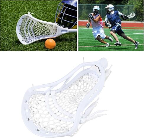 Powerful Nylon 2F FaceoffLacrosse Head Strung with Type 4f Mesh, Strung Lacrosse Head for Competition Offensive Defensive Strategies with Various Lacrosse Equipment in Saudi Arabia