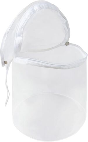 Klmnop Reusable 2 Gallon 220 Micron Filter Zipper Bag, All Mesh Nylon Filter Bag for Washing Machine, Gardens, Kitchens(White) in Kuwait
