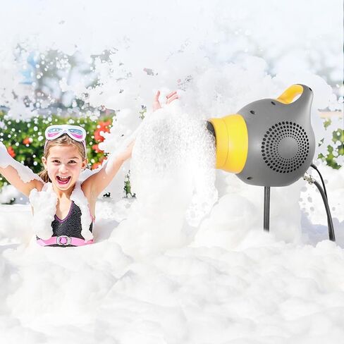 VEVOR Foam Machine, 115 W Party Foam Cannon, Portable Foam Maker with a Tripod Stand, Powerful Foam Party Machine, for Backyard, Pool, Outdoor Events, Birthdays, Celebrations and Party, Grey & Orange in Kuwait