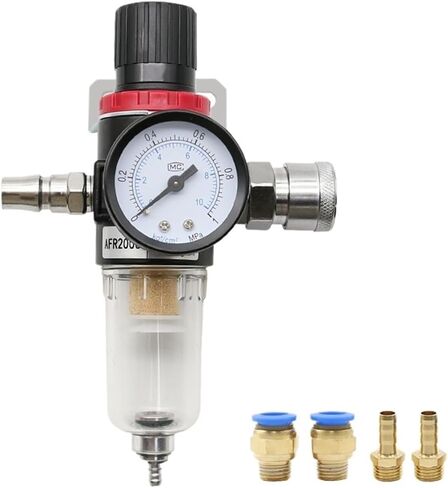 AFR-2000 Pneumatic Filter Air Treatment Unit Pressure Regulator Compressor Reducing Valve Oil Water Separation Gauge(PC 8mm Fitting) in Saudi Arabia