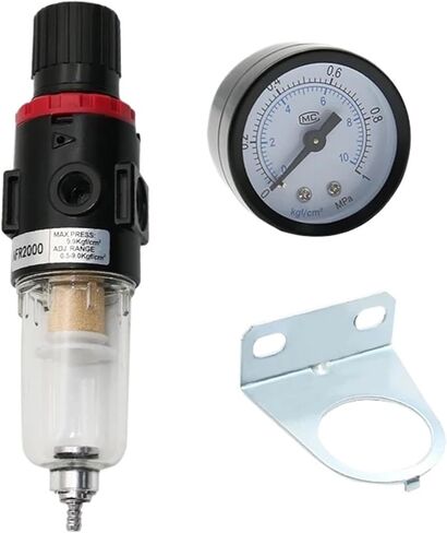 AFR-2000 Pneumatic Filter Air Treatment Unit Pressure Regulator Compressor Reducing Valve Oil Water Separation Gauge(PC 8mm Fitting) in Saudi Arabia