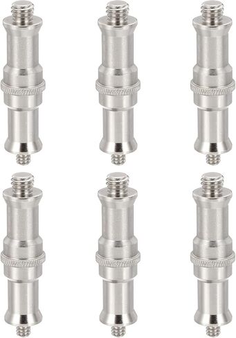 محول مسامير كاميرا كاميرا Patikil 3/8 "إلى 1/4" من الذكور ، 3 حزمة محولات برغي ترايبود الحاجز للضوء الحذاء الساخن حذاء بارد محول الكرة فلاش ، الفضة in Kuwait