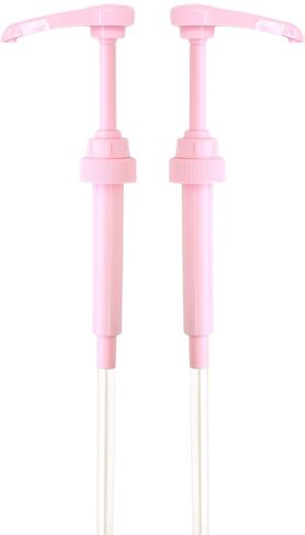 مضخة شراب القهوة الوردي لزجاجات 750 مل (حزمة من 2) تناسب الأردن نحيل ، توراني ، دافينشي ، أوبوريا و (مونين 1 لتر البلاستيك فقط) in Kuwait