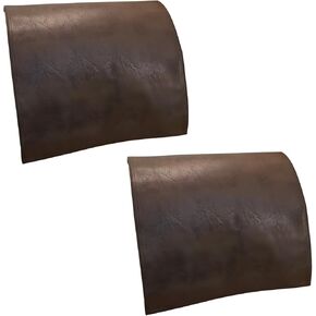 Deep Brown Headrest Cover for Recliners and Sofas, PVC Material with Plant Embossing, Sticking Fastener, 16.9 X 27.2 in Saudi Arabia