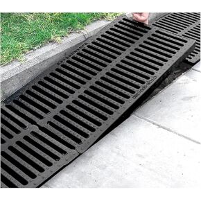 1pc Resin Drainage Grate Cover for Garden, Driveway & Playground - Rustproof, Easy to Install, Customizable(25cmx50cmx3cm) in Kuwait