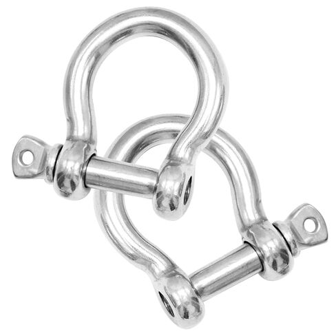 2 Pcs 3/8 Inch Anchor Shackle, 316 Stainless Steel Shackles for Chains Wirerope, 10 mm in Saudi Arabia