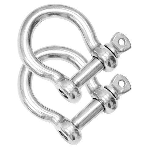 2 Pcs 3/8 Inch Anchor Shackle, 316 Stainless Steel Shackles for Chains Wirerope, 10 mm in Saudi Arabia