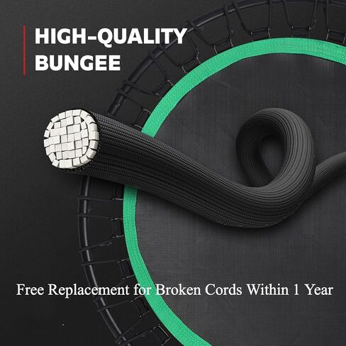 Mini Fitness Trampoline with Bungees – Stable & Quiet Rebounder for Adults, Perfect for Indoor & Outdoor Workouts in Saudi Arabia