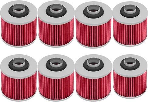 1/2/4/6/8/10pcs مرشحات زيت الدراجات النارية لـ YFM700 RAPTOR YFM600 Grizzly 600 TDM850 TDM900 MT-03 XTZ660 660 XTZ750 FZR250 (8pcs) in Saudi Arabia