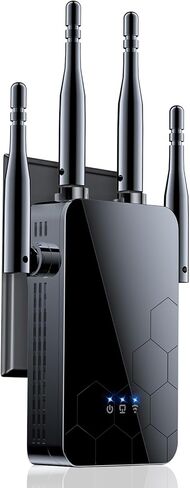 WiFi Extender Internet Booster, Range Repeater Wireless Routers Amplifier, Mesh Wi-Fi 80% Faster | Broader Than Ever, Support More Network Devices at Home in Saudi Arabia