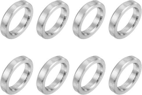 UXCELL 8PCS 304 فاصل الفولاذ المقاوم للصدأ 5/8 "OD X 1/2" ID x 1/2 "الطول (16x12x13mm) المسمار المسمار جلبة بلاءات بلطف مستدير غير متخلف للبراغي المراوغة M3 وقضبان ، والفضة in Saudi Arabia