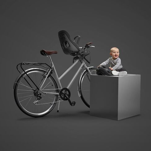 Thule Yepp Nexxt 2 Mini - Front Mounted Child Bike seat - Lightweight & Breathable seat - Adjustable footrests & footstraps - Fast Mount System - 5 Point Harness System - Magnetic childproof Buckle in Saudi Arabia