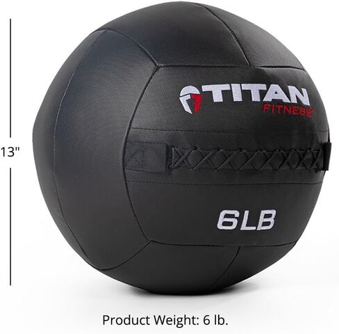 Titan Fitness LB Soft Shell Medicine Ball مع قبضة صفيحة من Poly-Composit in Kuwait