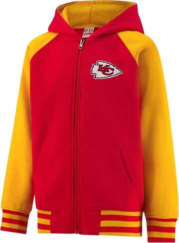 Ultra Game Youth NFL الرسمي Super Super Full zip zip varsity hoodie sweatshirt in Kuwait