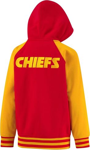 Ultra Game Youth NFL الرسمي Super Super Full zip zip varsity hoodie sweatshirt in Kuwait
