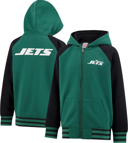 Ultra Game Youth NFL الرسمي Super Super Full zip zip varsity hoodie sweatshirt in Kuwait