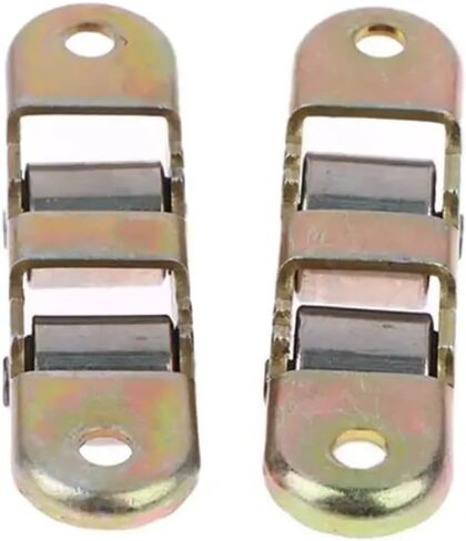 1Pc Window Pulley Wheel Double Wheel Flat Groove Wheel Durable Metal Bottom Sliding Roller Track Hardware Accessories(Type C) in Saudi Arabia