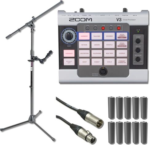 Zoom V3 Multi-Effects المعالج الصوتي مع HRM-7 Recorder Mount in Saudi Arabia