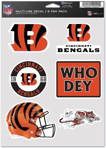 مجموعة Wincraft NFL ملصق متعدد الاستخدامات من 6 19 × 14 سم ميامي الدلافين ، einheitsgröße in Kuwait