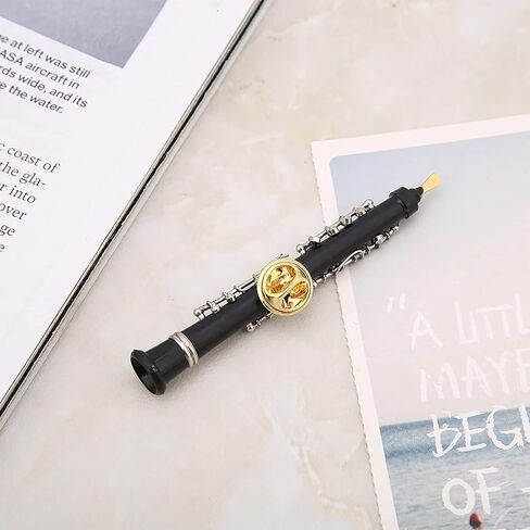 Music Pins, Oboe with Oboe Shape Trumpet Instrument for Clothing Decoration in Saudi Arabia
